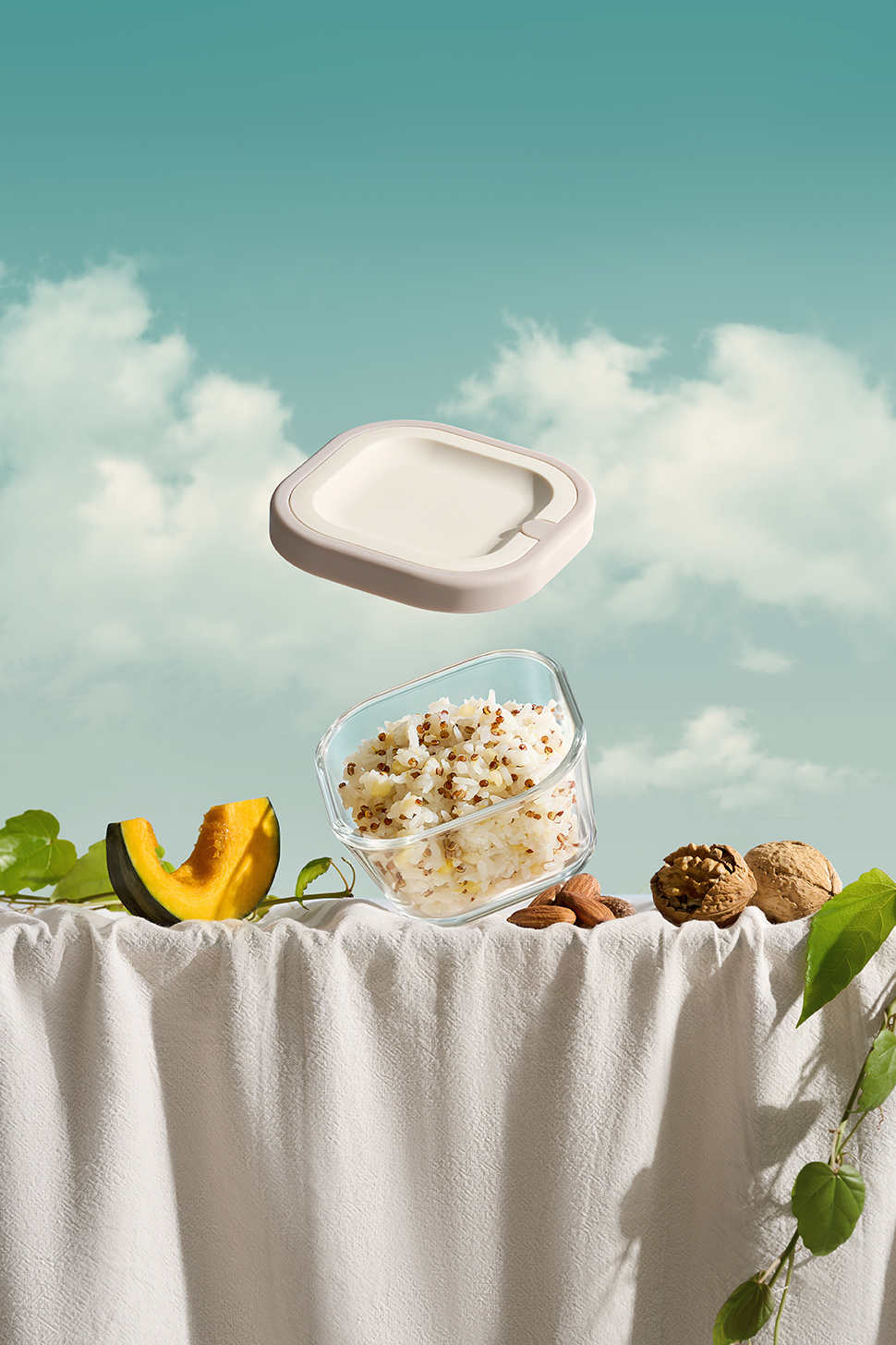 Compartment bento box 220mL